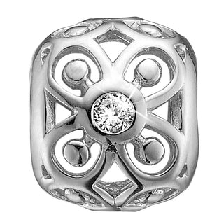 Christina Jewelry & Watches Unity of Harmony charm i sølv med symmetrisk kugleformet design til sølvarmbånd
