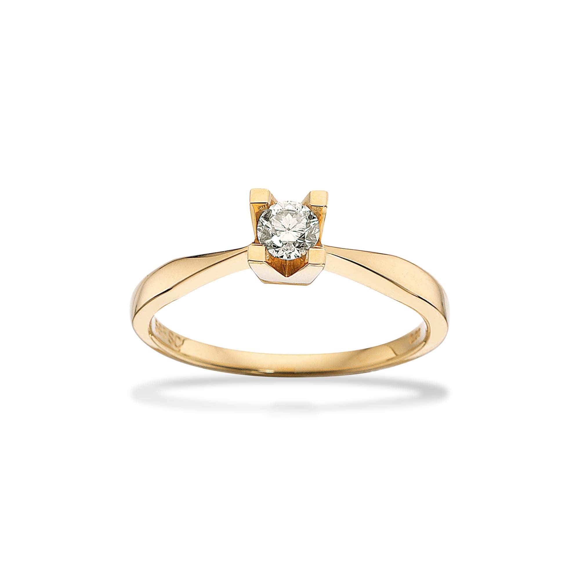 Kleopatra Ring i 14 kt. guld 0,05ct.-0,50ct. diamant