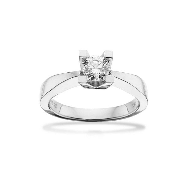 Kleopatra Ring i 14 kt hvidguld med 0,05-050 ct diamant