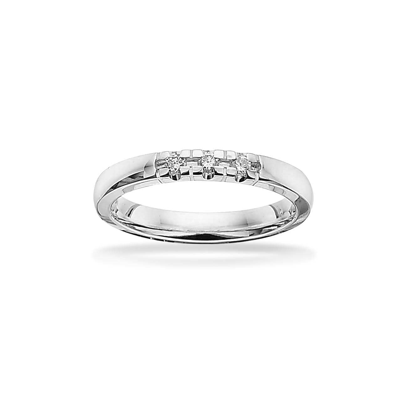 Grace Alliancering i 14 kt. med  i alt 0,09 ct. 7156,3