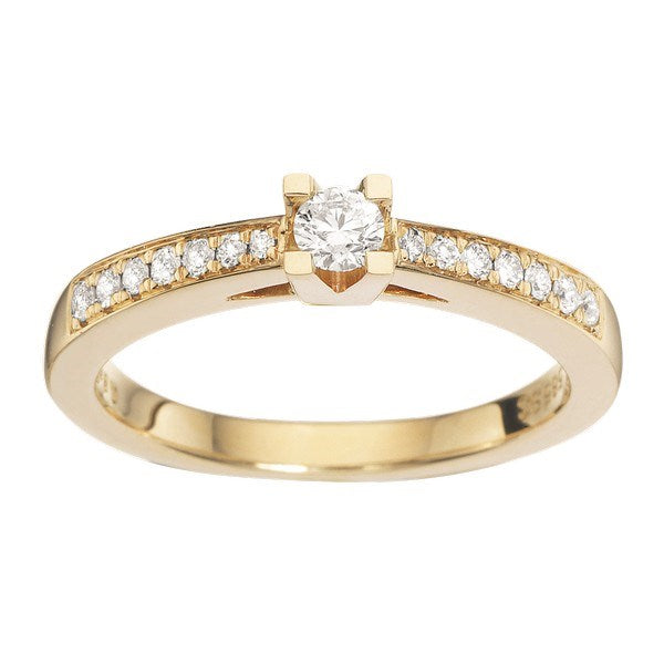 Kleopatra Queen Ring i 14 kt guld 0,15-0,53 ct W/si