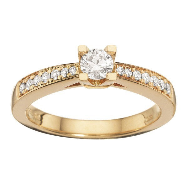 Kleopatra Queen Ring i 14 kt guld 0,15-0,53 ct W/si