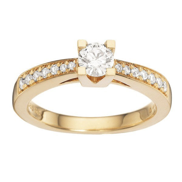Kleopatra Queen Ring i 14 kt guld 0,15-0,53 ct W/si