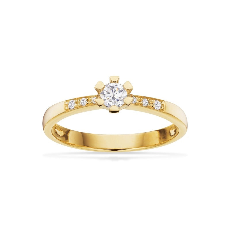 Vida Darling diamantring 14 kt. guld. med brillant
