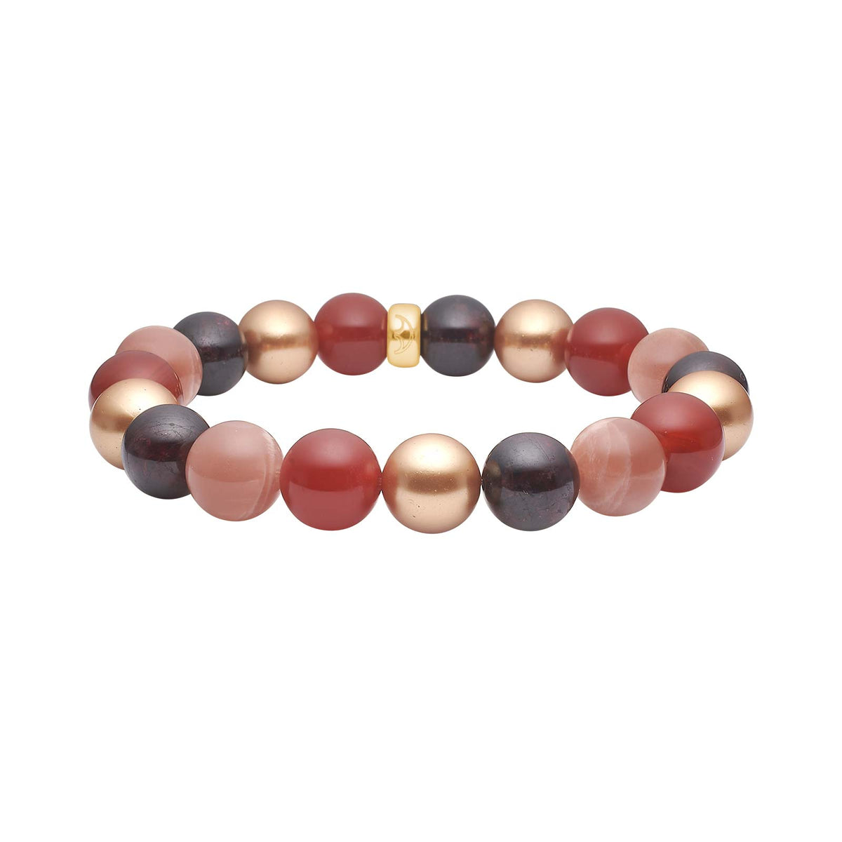 Heide Heinzendorff Sun Stone armbånd i forgyldt sølv med granat.