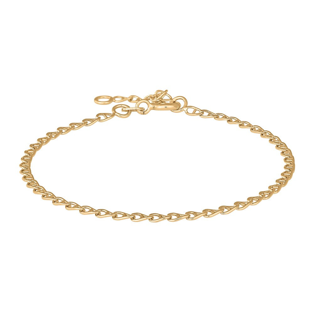Siersbøl Fantasi armbånd i 8 karat guld, let og klassisk design til kvinder
