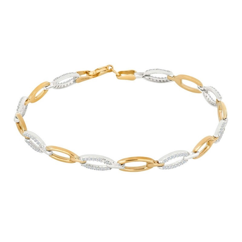 8 karat bi color guldarmbånd fra Siersbøl