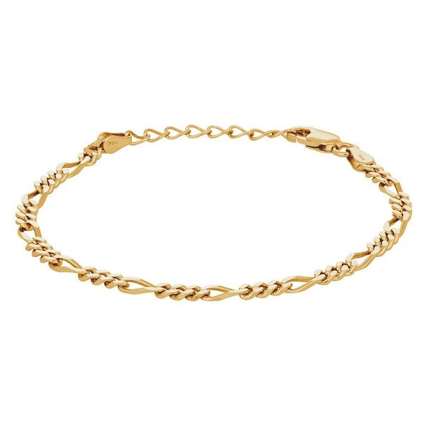 Nordahl Jewellery - FIGARO52 armbånd i forgyldt sølv 3mm 825 481-3