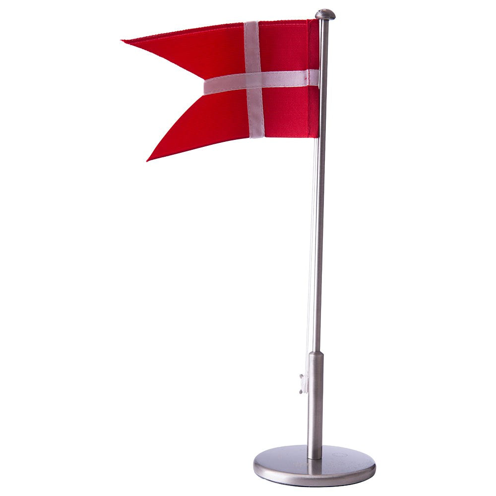 Nordahl Andersen NOA Kids fortinnet flagstang med dåbsfod i metal, 40 cm med Dannebrog