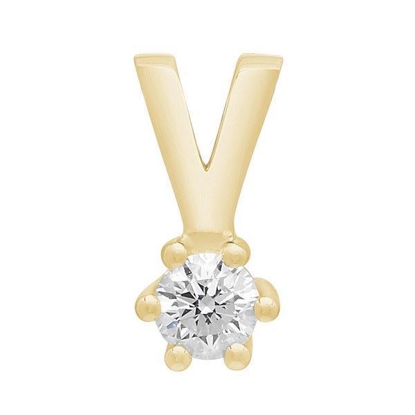 Afrodite - Diamantvedhæng i 14 kt. guld med 0,03 - 0,15 ct