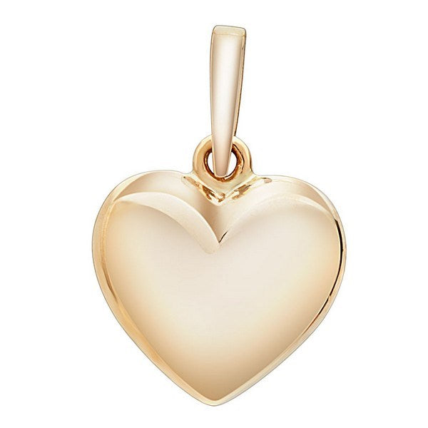 SIERSBØL 8 eller 14 kt. vedhæng hjerte 20x13mm A216 048