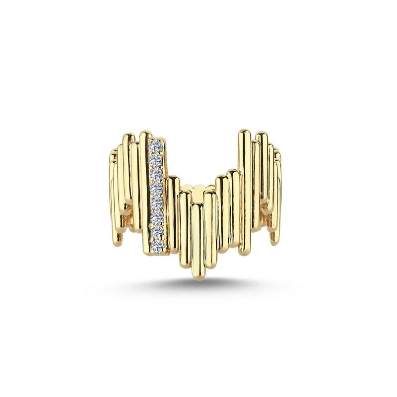 Piano - Diamantring i 14 kt guld m 0,12 ct | A2210 012