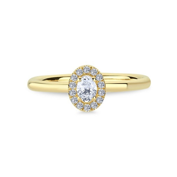 Champagne diamantring fra Nuran A3082 024