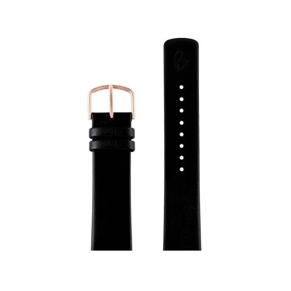 Arne Jacobsen Læder urrem - Sort