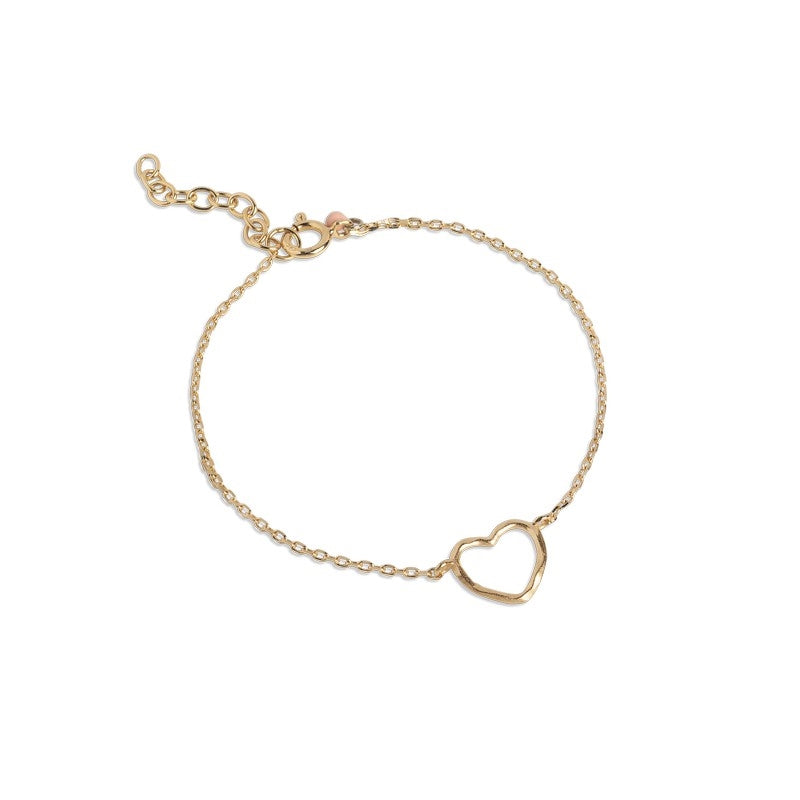 Organic Heart armbåndet i forgyldt sølv fra Enamel Copenhagen