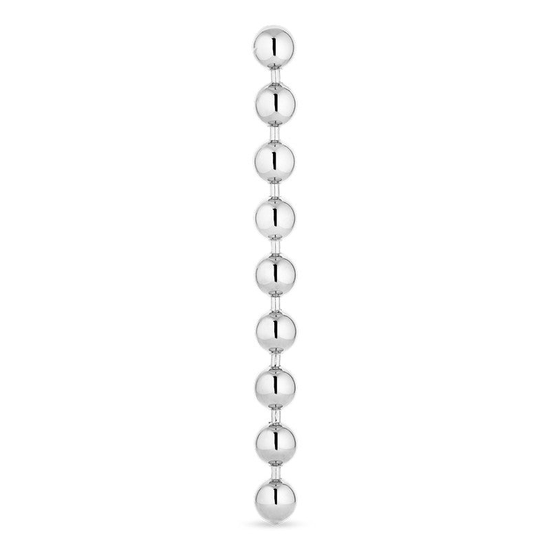 Jane Kønig - Big Atomic Chain ørering i sølv