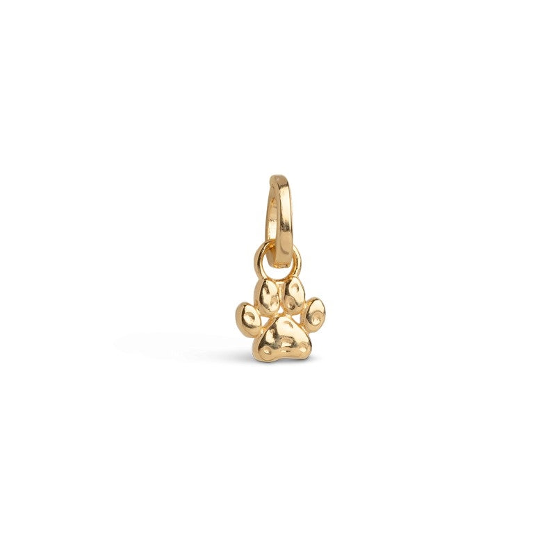 Enamel - Sweet Paw charm i forgyldt sølv