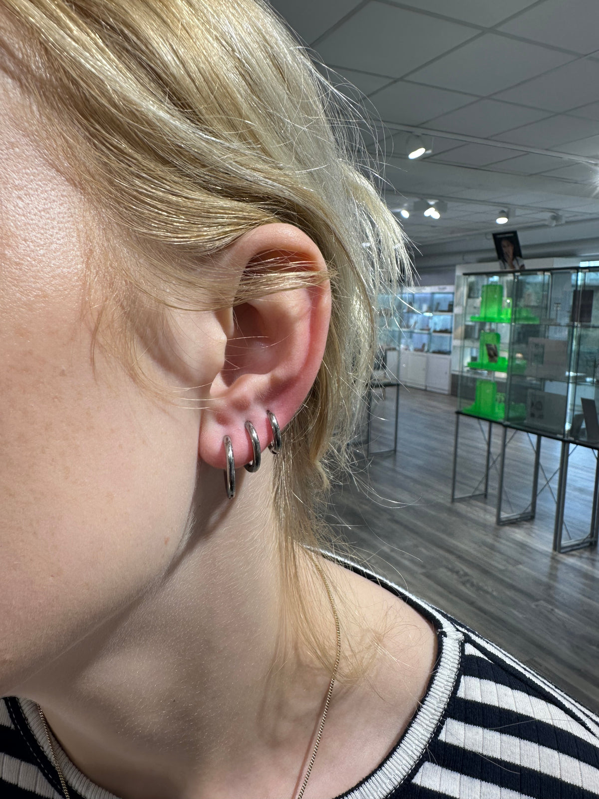 100% Titanium - Nikkelfri creoler i titanium 12 mm