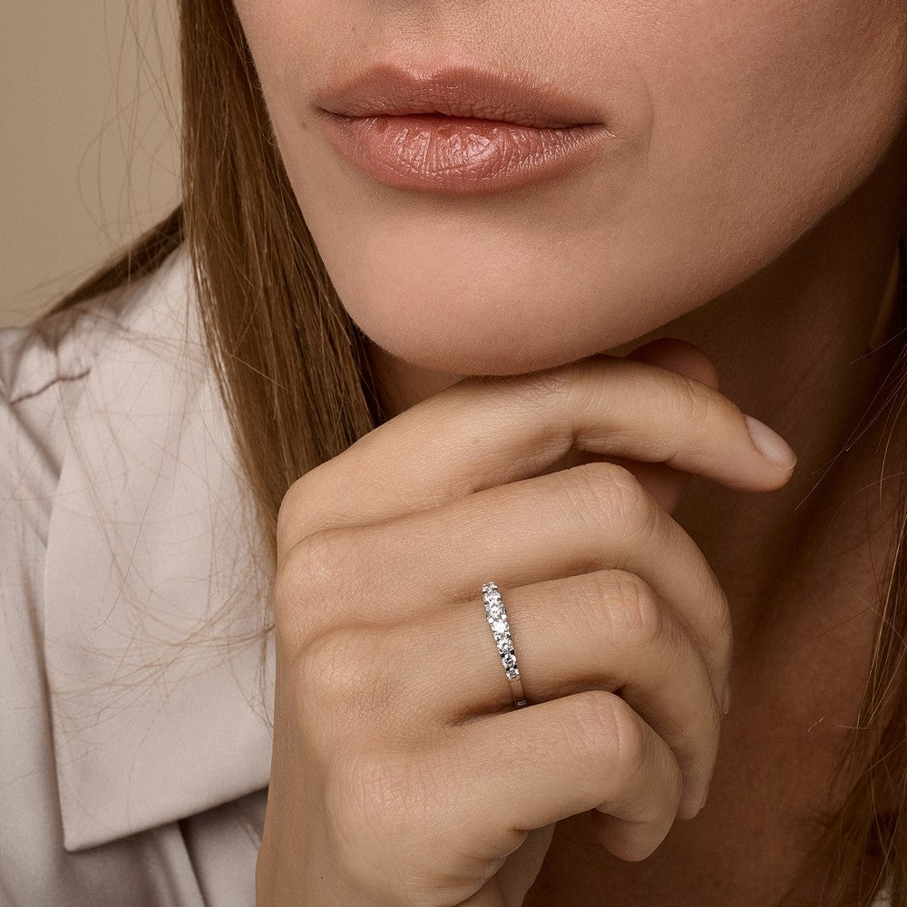 14 kt Empire Diamantring i 14 kt hvidguld med 0,43ct.