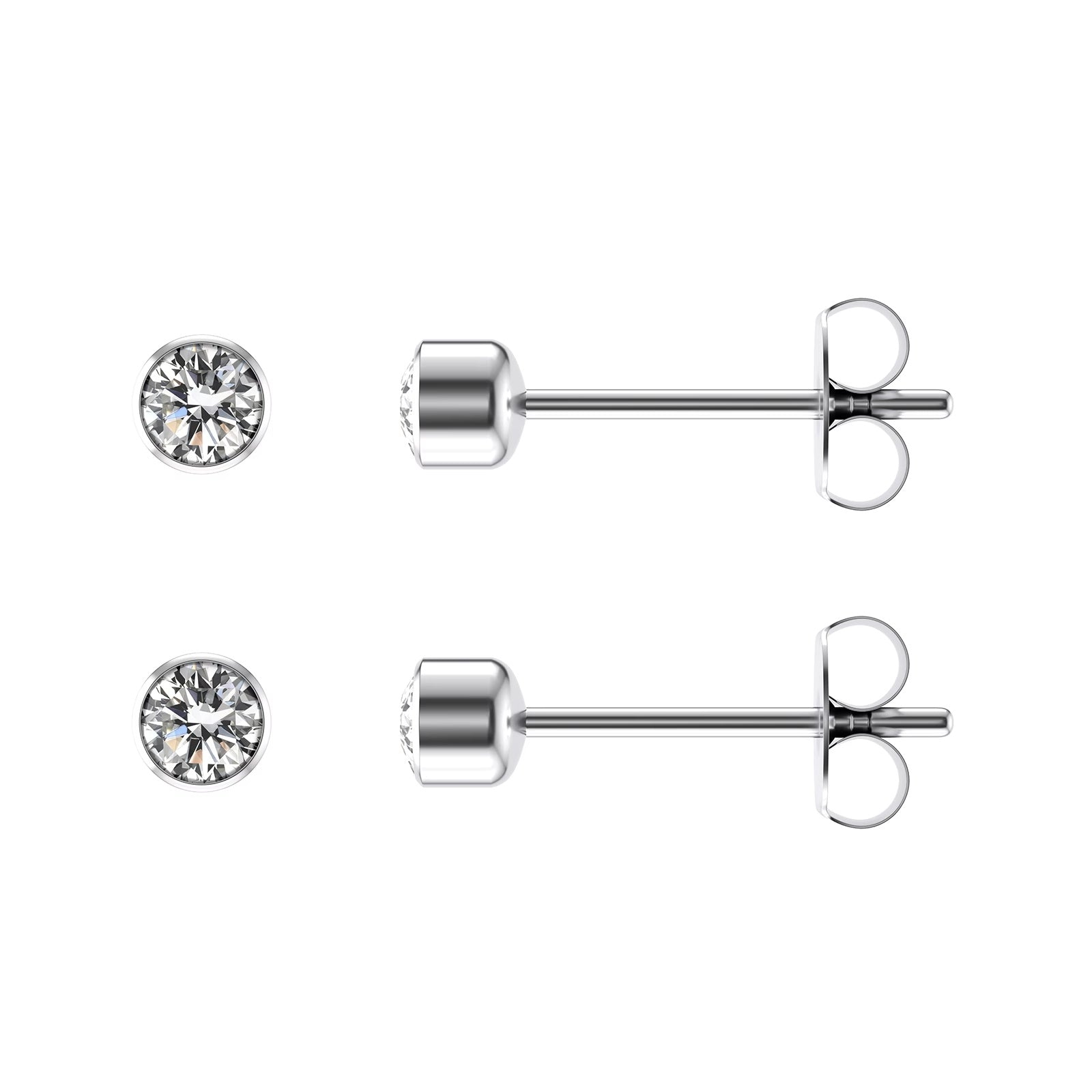 100% Titanium ørestikker 5mm