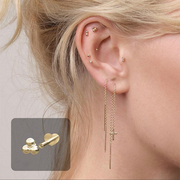 Piercing smykke Pierce52 sølv ørestik med kugler 30251360900