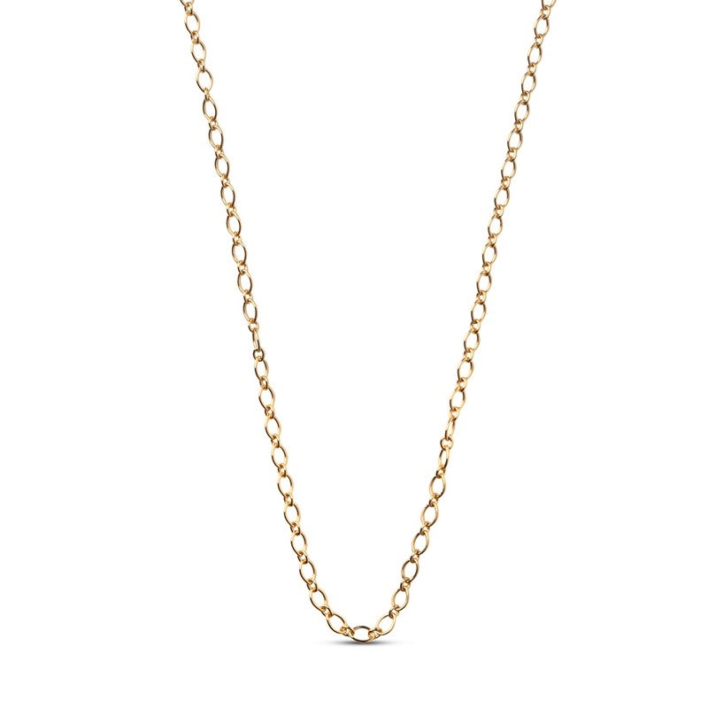 Enamel Simple Charm halskæde i forgyldt sølv - N135G