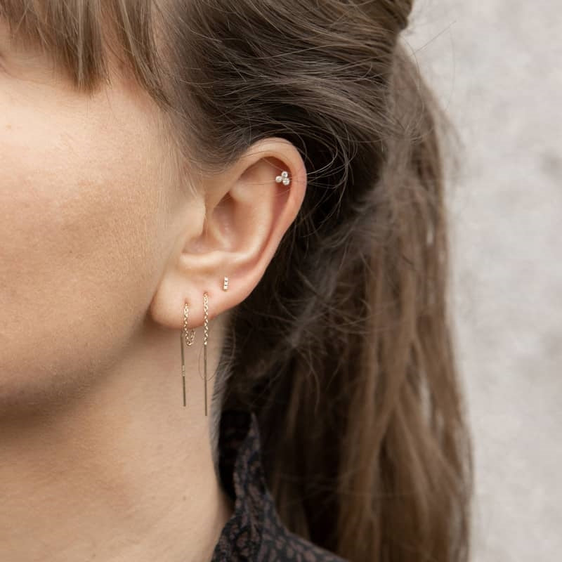 Piercing smykke - Pierce52, guld ørekæde - 382 144 3