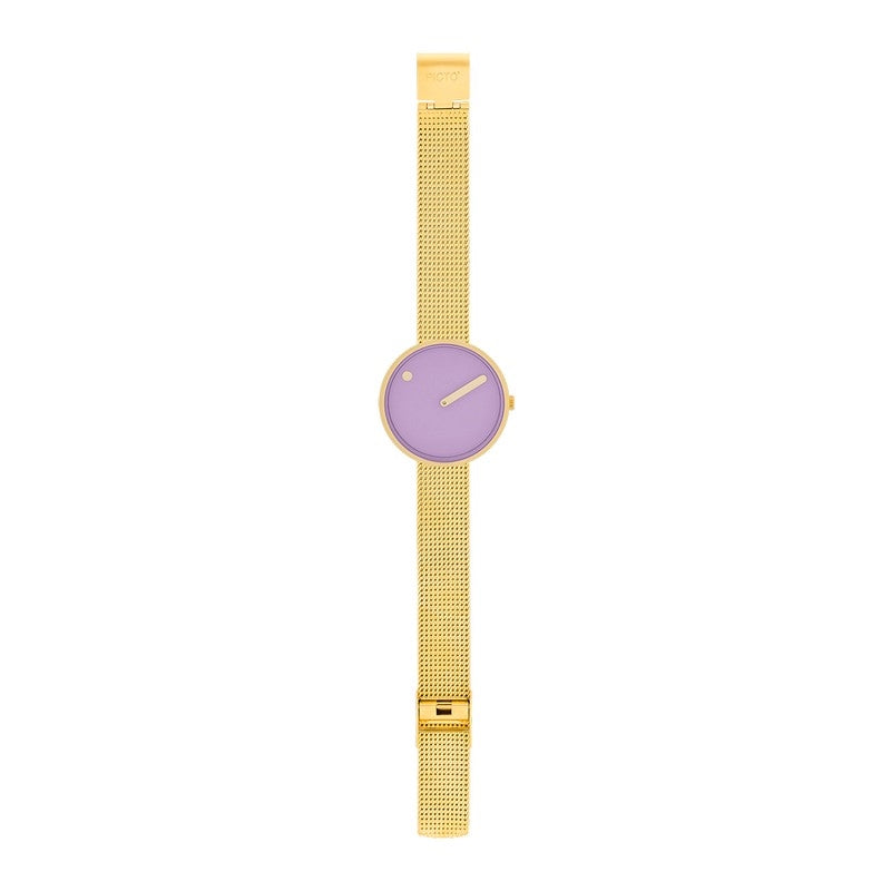 Picto - Light Lavender urskive og mesh lænke 34033-0914
