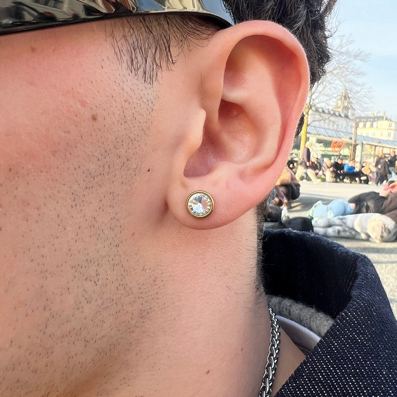 Rico's Herreørering i stål med zirkonia RC007G 3
