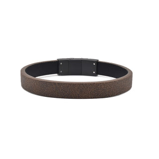 Rico's Læderarmbånd til mænd i brun læder RC521S-Brown