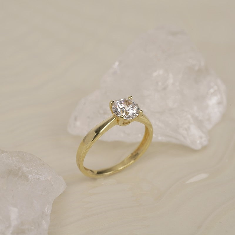 LUXURY Ring i 14 kt hvidguld med lab-grown diamant 0,25-1,0 ct