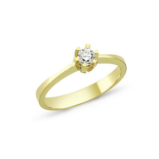 Nuran STAR prinsessering i 14 kt guld med diamant