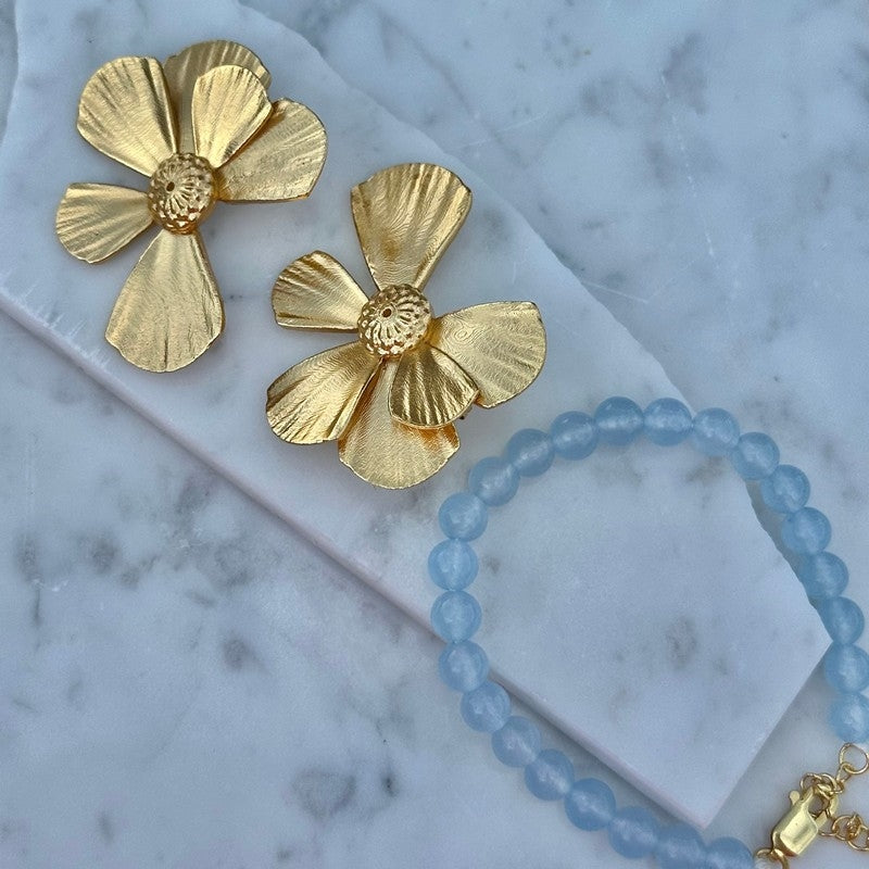 Candy Coral Lagoon armbånd i forgyldt sølv