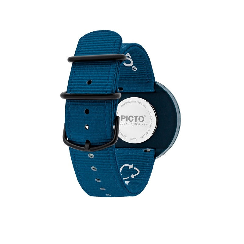 Picto - Deep Blue urskive med Deep Blue rem