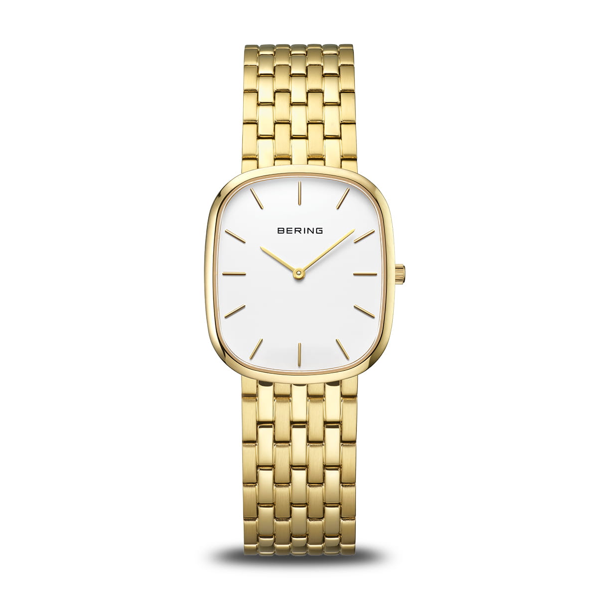 BERING Classic ur guldfarvet stål hvid urskive 26x30mm