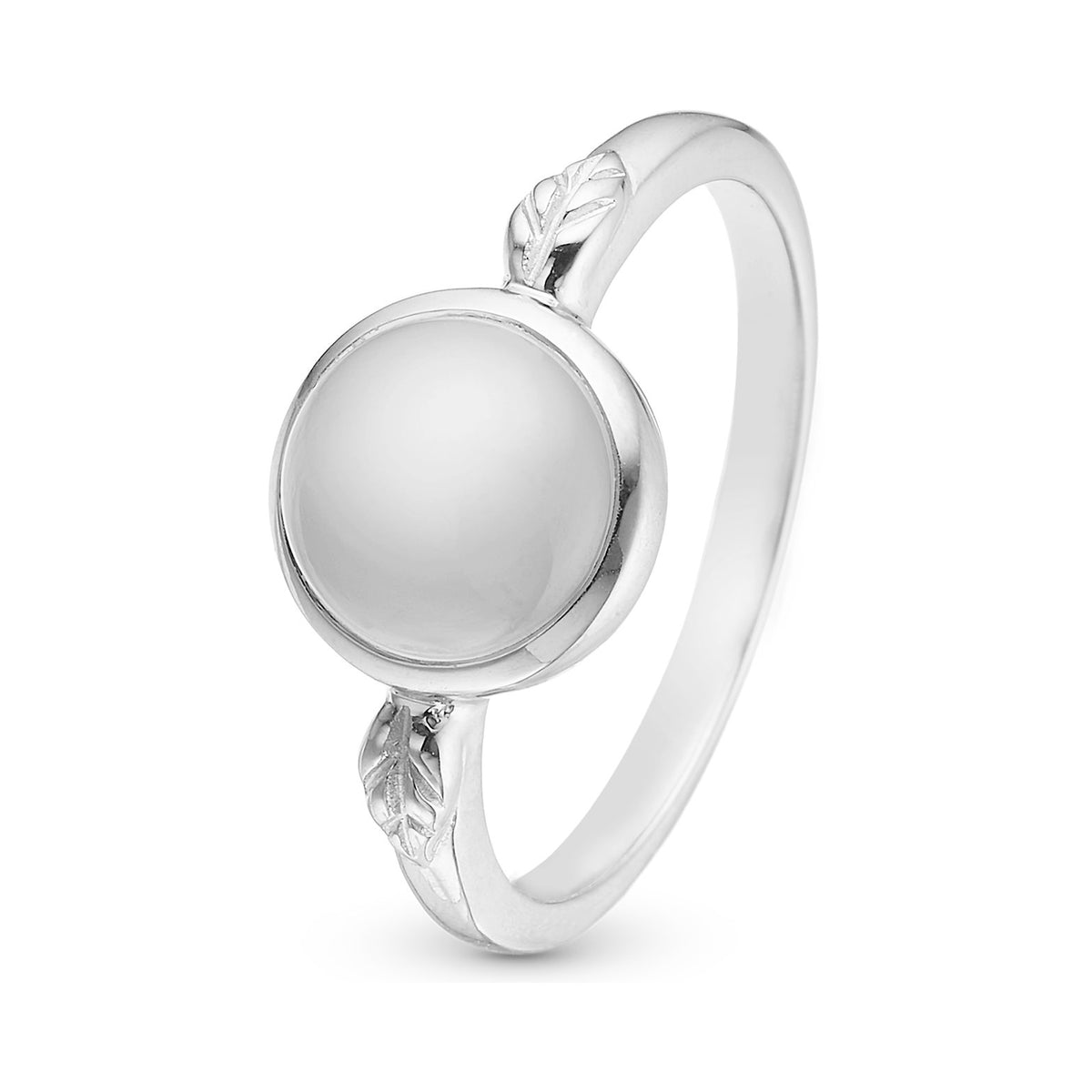 Christina Moonstone ring i sølv med månesten