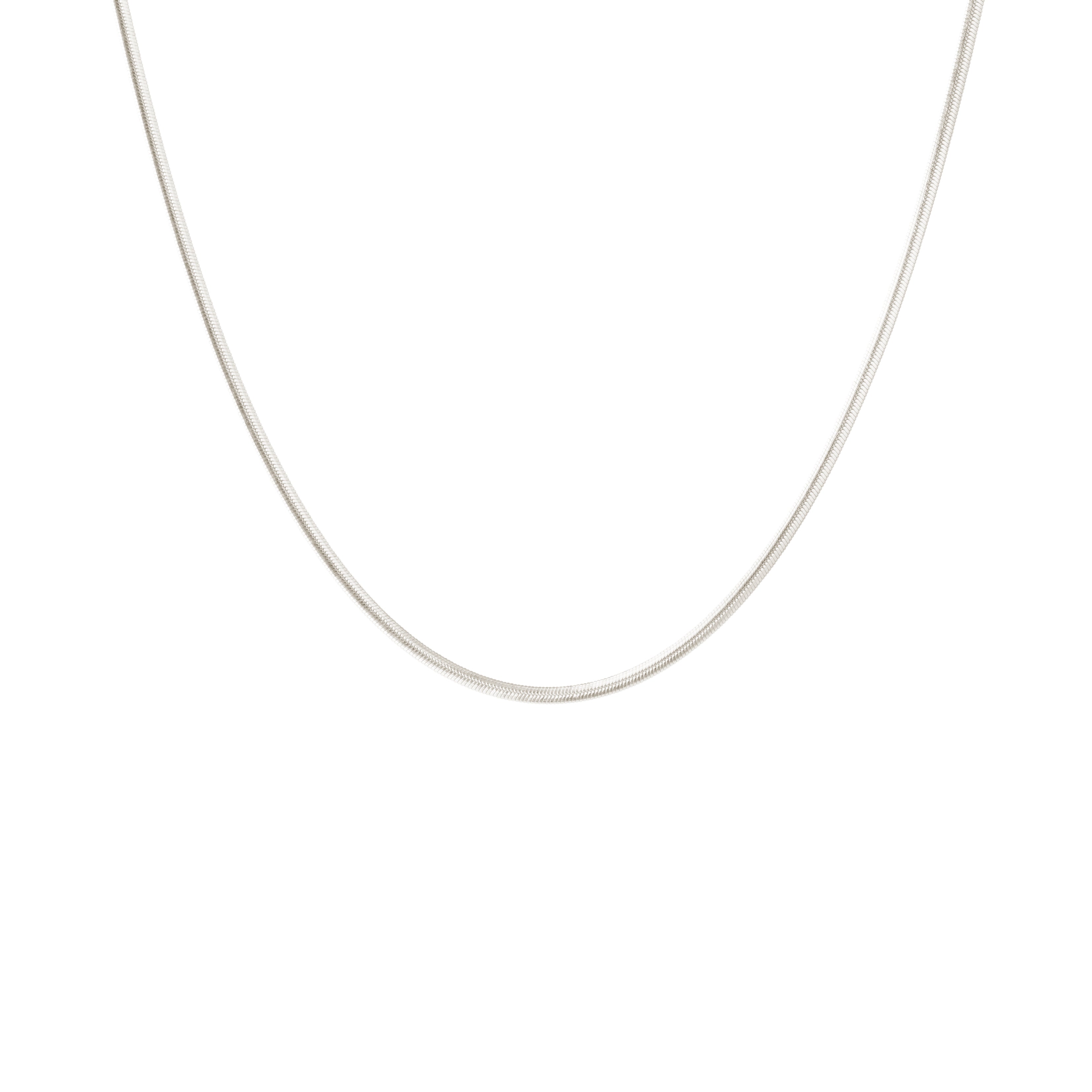 Camille Brinch Small Essentia Snake Necklace i sølv