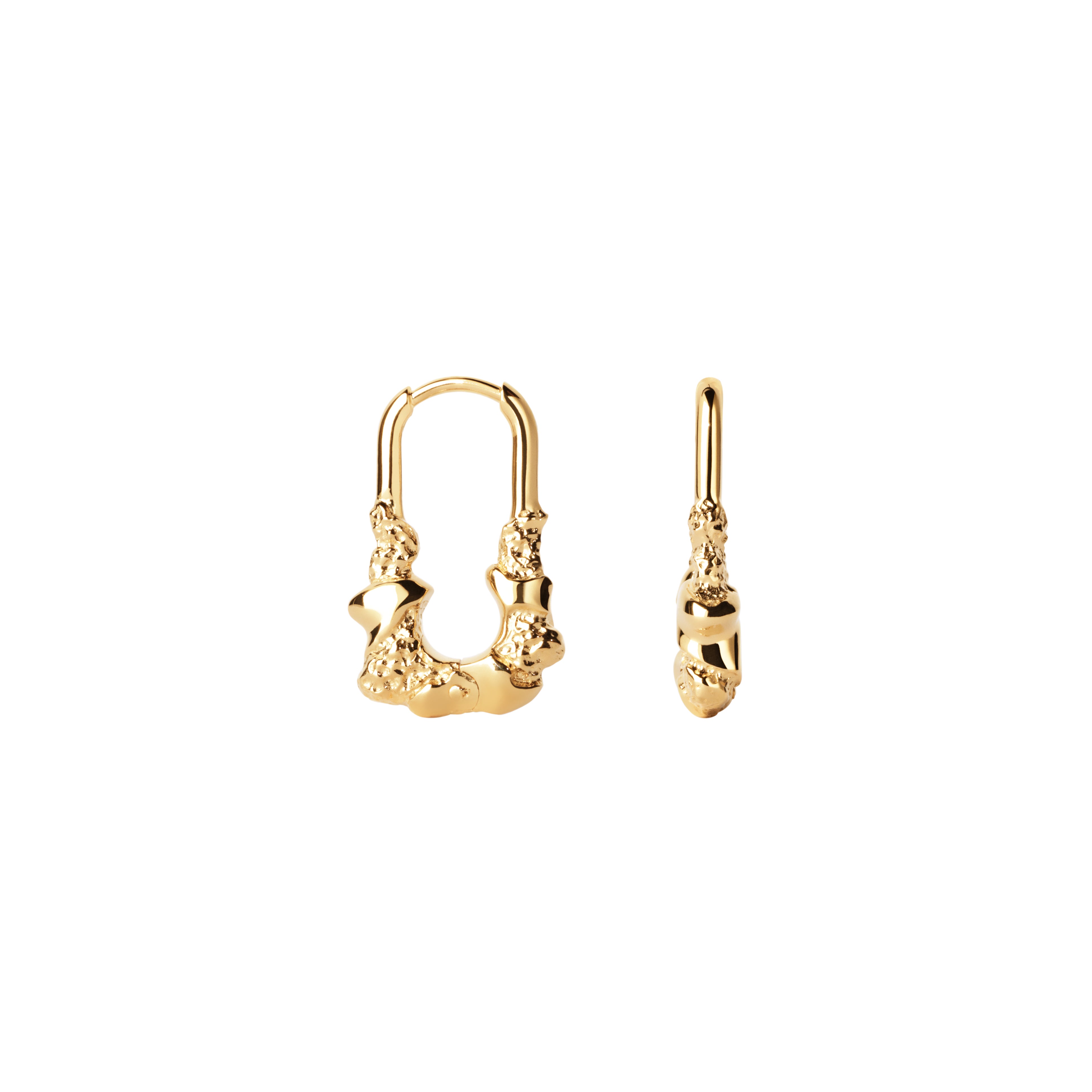 Camille Brinch Lumina Contrast Earrings forgyldt