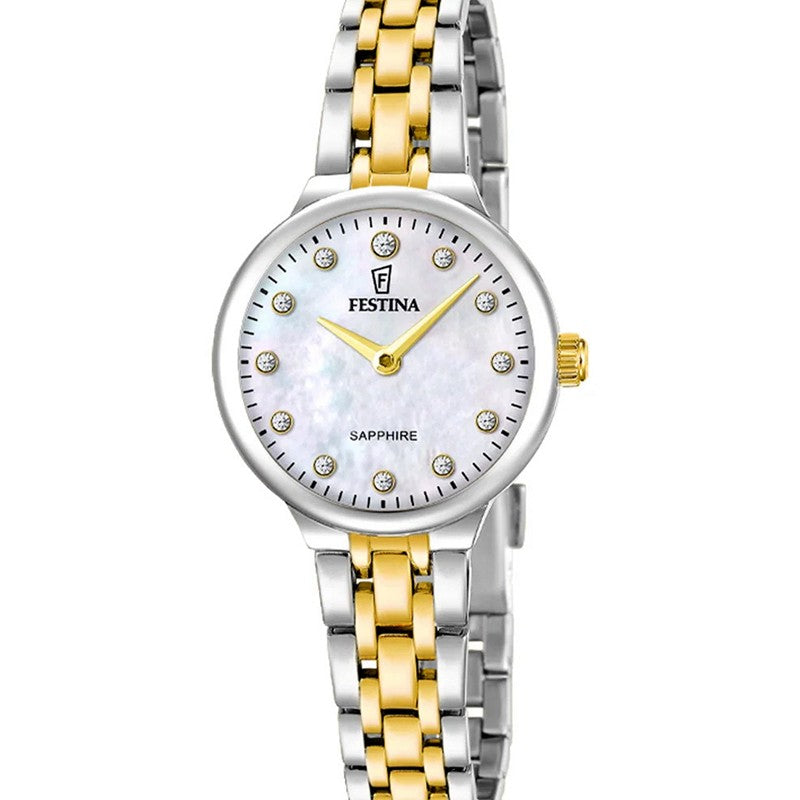 Festina Mademoiselle dameur i bicolor stål med perlemorskive 26 mm