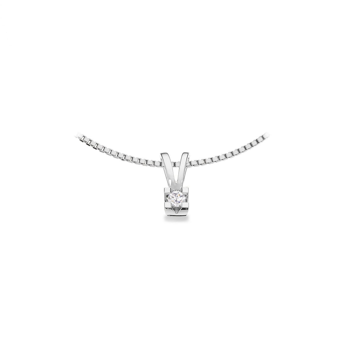 Scrouples Kleopatra Vedhæng i 14 kt. hvidguld 0,05ct.-0,50ct. diamant