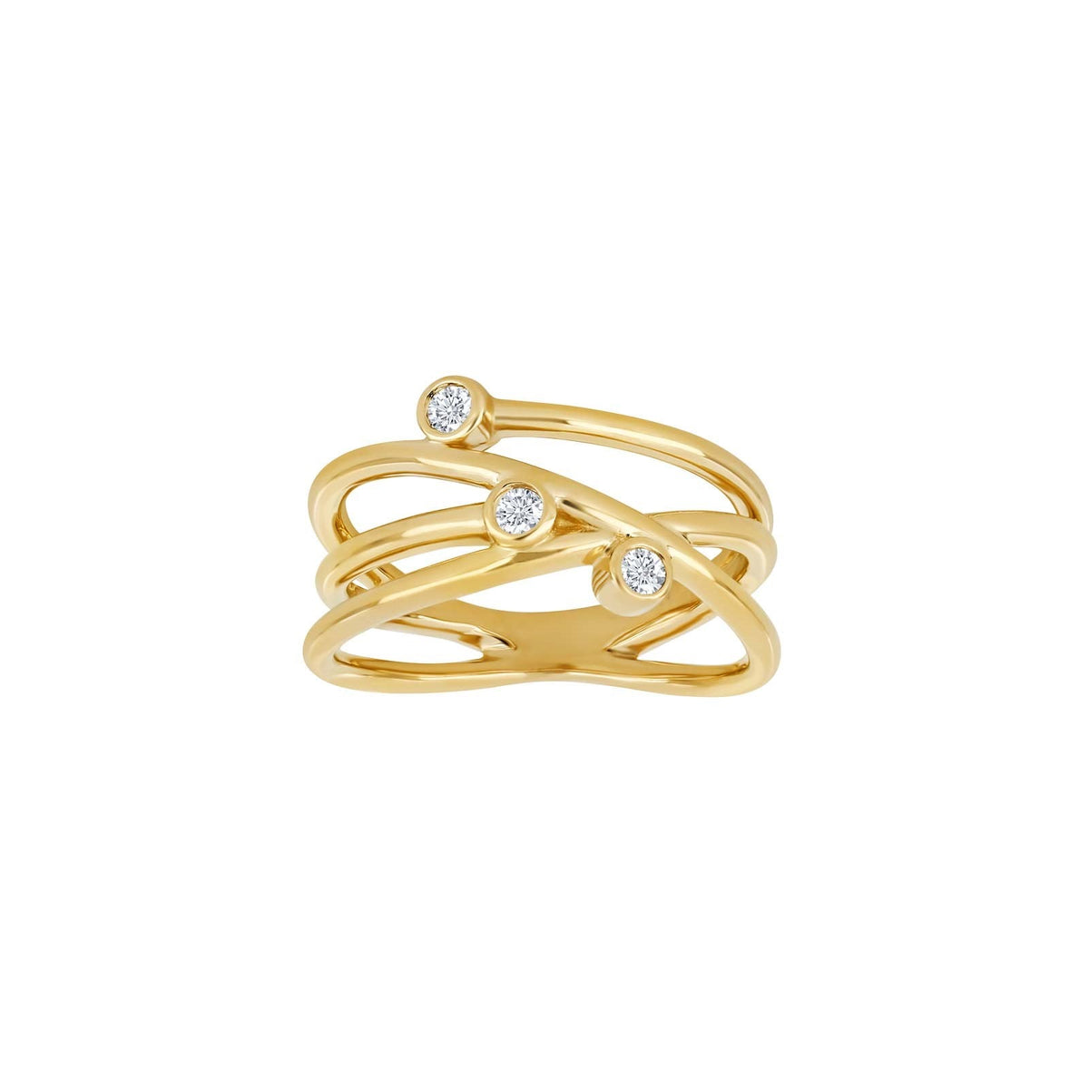 14kt. guld ring med diamanter af Siersbøl 116 238BR5