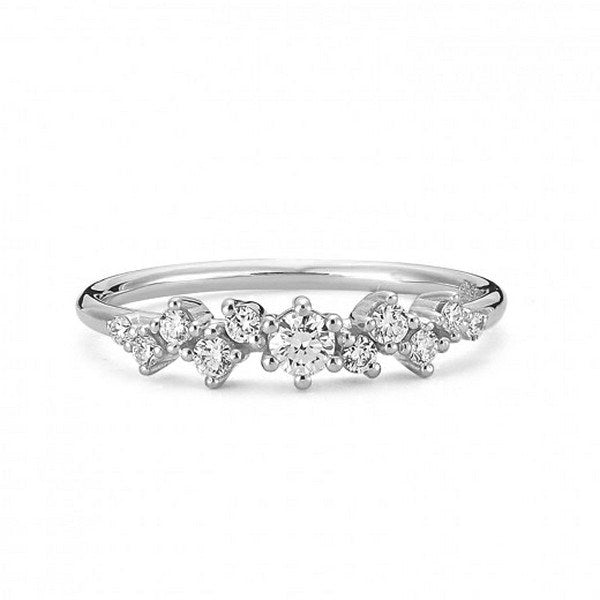 Twinkle diamant ring i 14 kt hvidguld | A2122