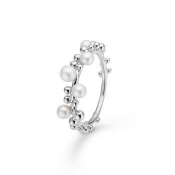 Bubbles n' Pearls ringen i sølv Mads Z 2143166