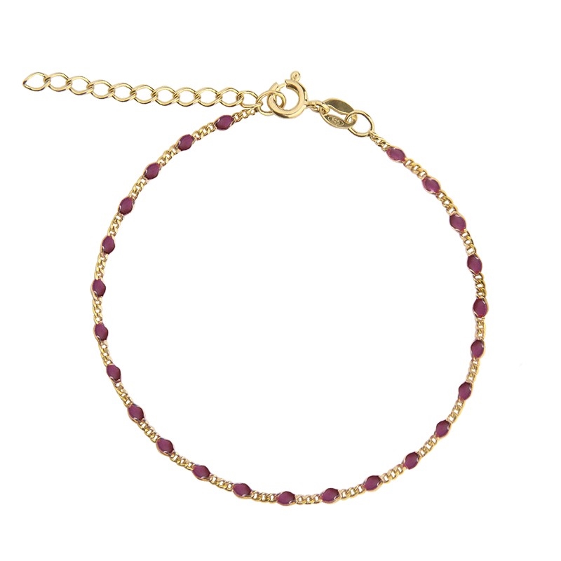 Jeberg Wild Rose armbånd i forgyldt sølv 44265-16