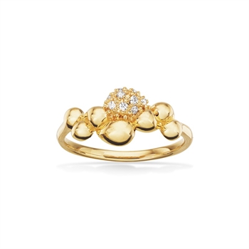 Ring i 8 kt guld med kugler fra Scrouples 713843