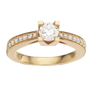 Kleopatra Queen Ring i 14kt. guld 0,15-0,53ct. diamanter