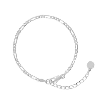 MerlePerle - Figaro armbånd i sølv