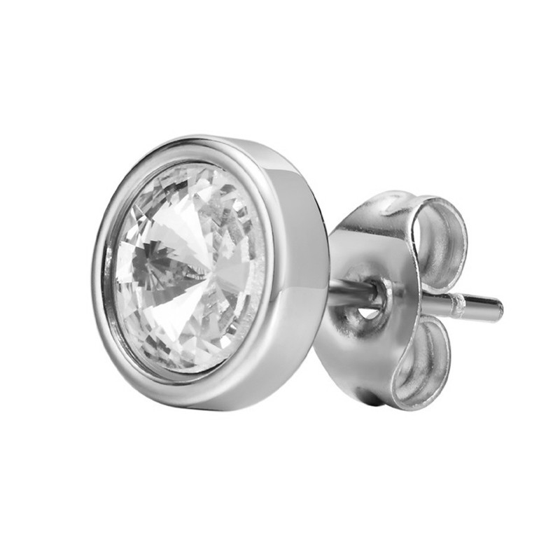 Rico\'s Herreørering i stål med zirkonia - RC007 Side