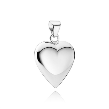 Hjerte vedhæng i sølv - small