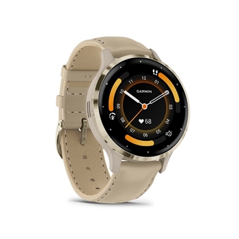 Venu 3S Soft Gold urkrans fra Garmin 010-02785-55